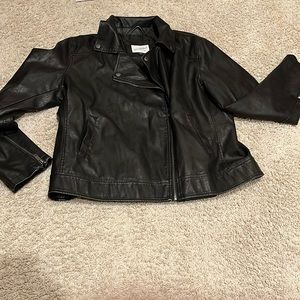 Faux leather jacket